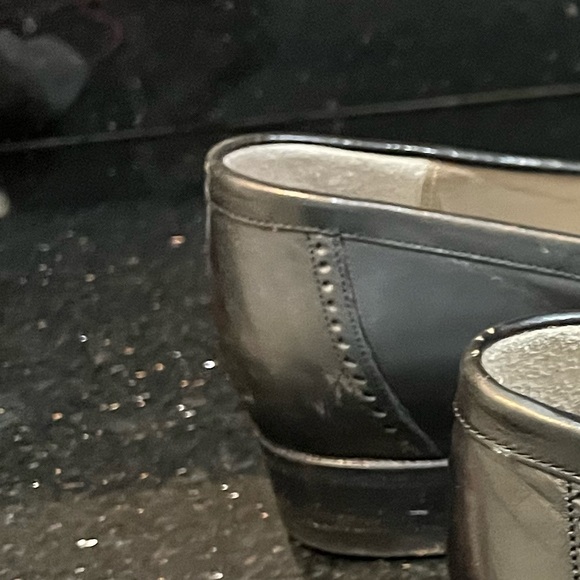 BALLY Black Leather Tassel Loafers - Picture 6 of 7